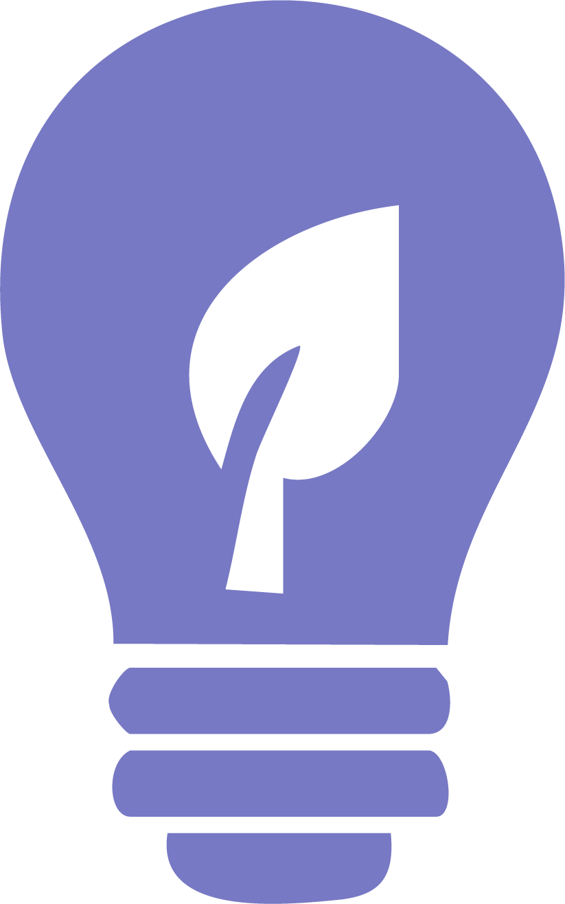 Wellness Entrepreneurs & Startups Icon Icon of a lightbulb with a leaf inside, symbolizing wellness entrepreneurs and startups bringing innovative, sustainable solutions to the healing industry.