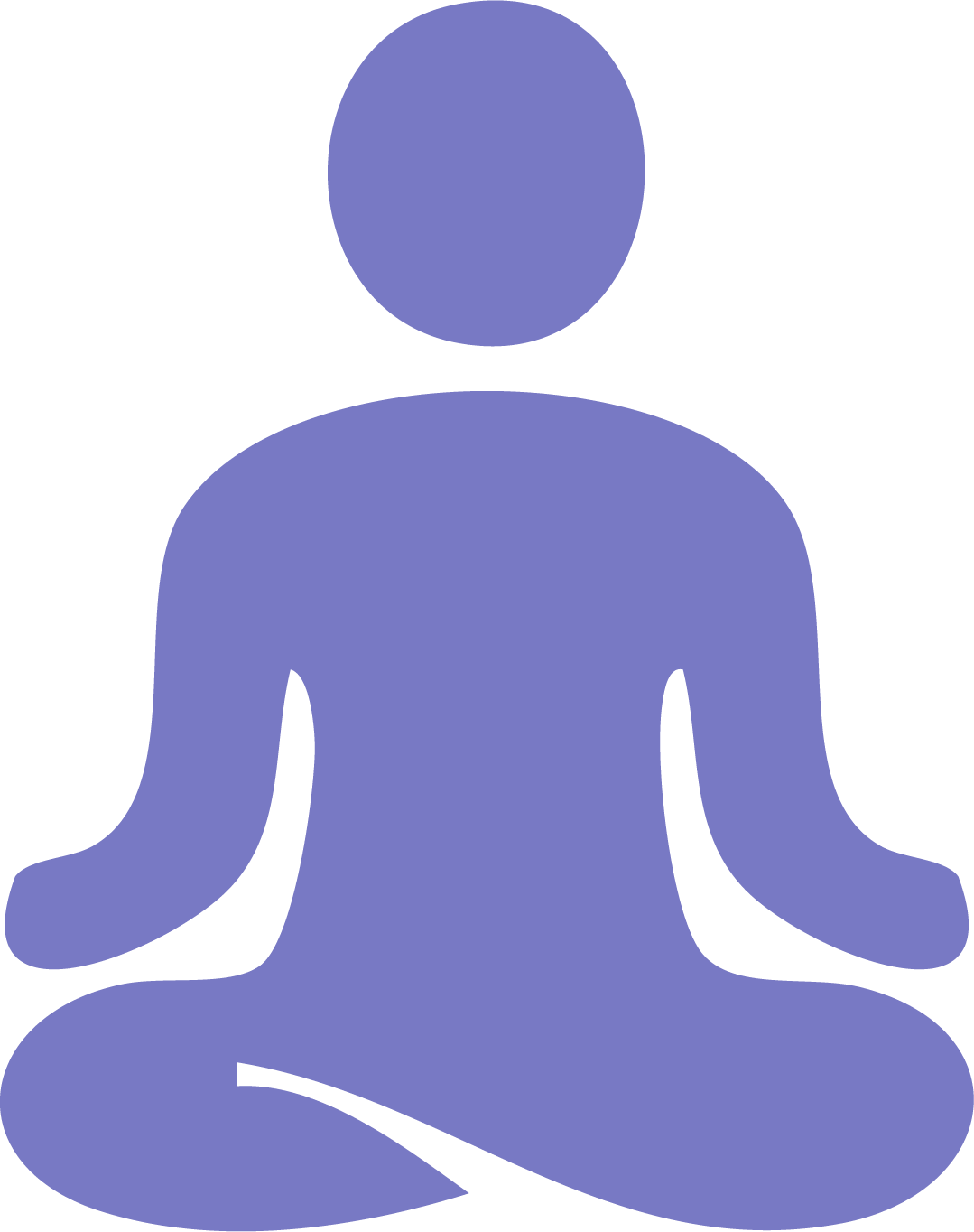 Spa, Yoga & Retreat Centers Icon Icon of a person sitting cross-legged in meditation pose, symbolizing spas, yoga studios, and retreat centers focused on relaxation, mindfulness, and holistic wellness.