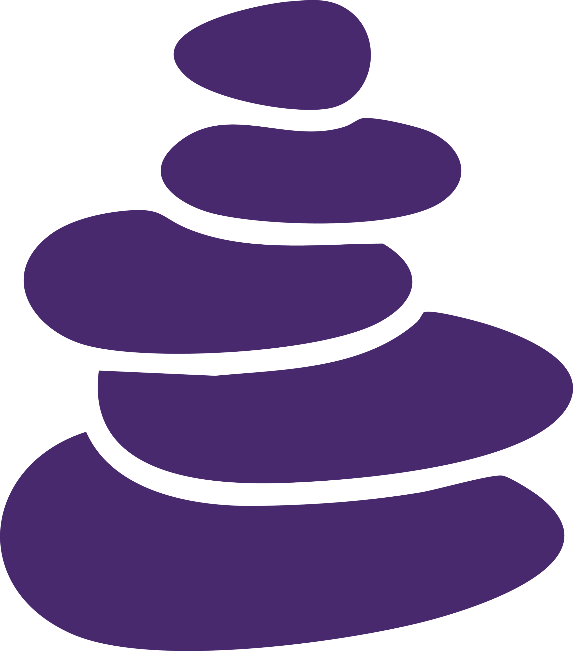 Cairn icon symbolizing balance in the autonomic nervous system Icon of a stacked stone cairn symbolizing balance, representing how VAVE™ supports regulation of the autonomic nervous system.